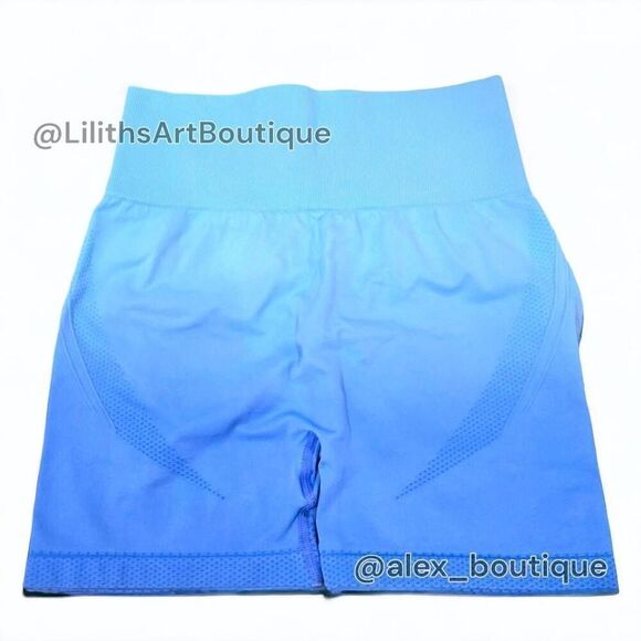 🖤Ombre Runched Sport Shorts(E095)-Size S for Women - Picture 2 of 5